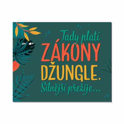 Cedulka na dveře - Zákony džungle ALBI ALBI