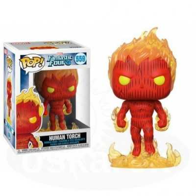 Funko POP Marvel: Fantastic Four - Human Torch Asmodée-Blackfire Asmodée-Blackfire