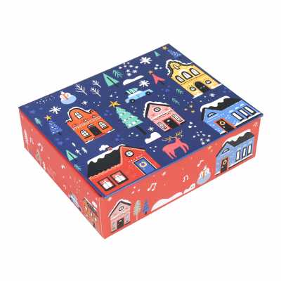 Hrací krabička - Zasněžené domky ALBI ALBI