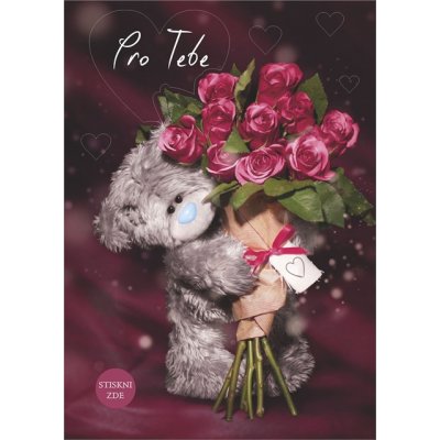 Svítící přání - Me to You s růžemi ALBI ALBI