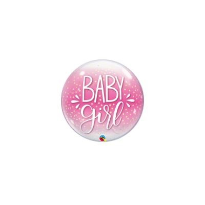 Balónek bublina Baby girl růžová ALBI ALBI