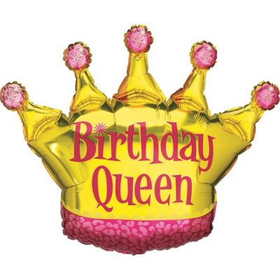 Balónek foliový Birthday Queen koruna ALBI ALBI