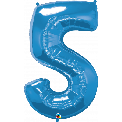 Balónek foliový Číslo 5 modrý ALBI ALBI