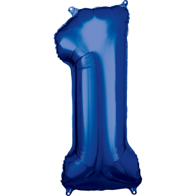 Balónek foliový Číslo 88 cm modrá 01 ALBI ALBI