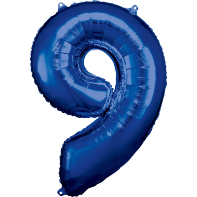 Balónek foliový Číslo 88 cm modrá 09 ALBI ALBI