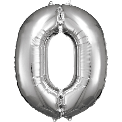 Balónek foliový Číslo 88 cm stříbrná 00 ALBI ALBI