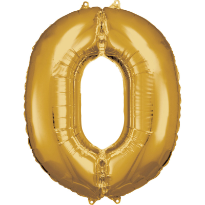 Balónek foliový Číslo 88 cm zlatá 00 ALBI ALBI