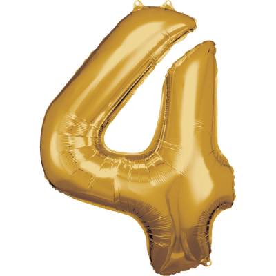 Balónek foliový Číslo 88 cm zlatá 04 ALBI ALBI
