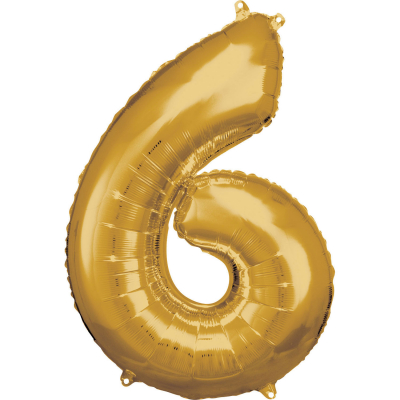 Balónek foliový Číslo 88 cm zlatá 06 ALBI ALBI