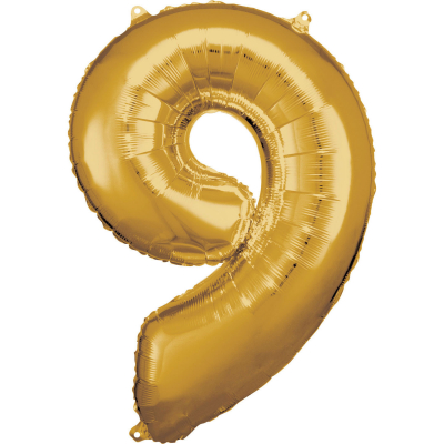 Balónek foliový Číslo 88 cm zlatá 09 ALBI ALBI