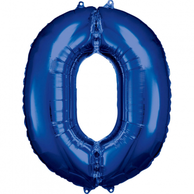 Balónek foliový číslo 88 cm modrý 0 ALBI ALBI