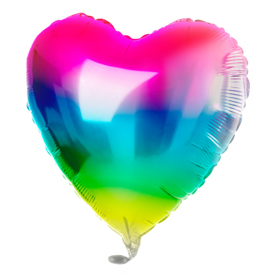 Balónek foliový duhový srdce ALBI ALBI