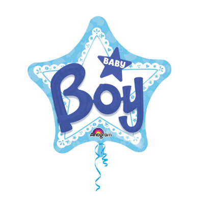 Balónek foliový hvězda baby boy 3D efekt ALBI ALBI