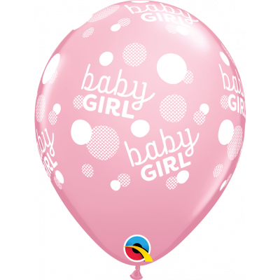 Balónky latexové Baby girl růžové 6 ks ALBI ALBI