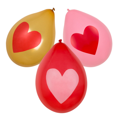 Balónky latexové srdce barevné 6 ks ALBI ALBI