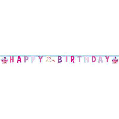 Banner Happy Birthday jednorožec 1