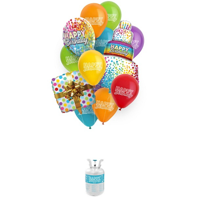 Helium set s balónky Happy Birthday ALBI ALBI
