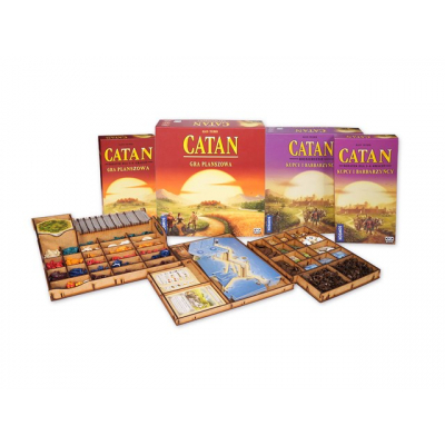 Insert - Catan + Kupci a Barbaři + Rozšíření pro 5 a 6 hráčů e-Raptor e-Raptor