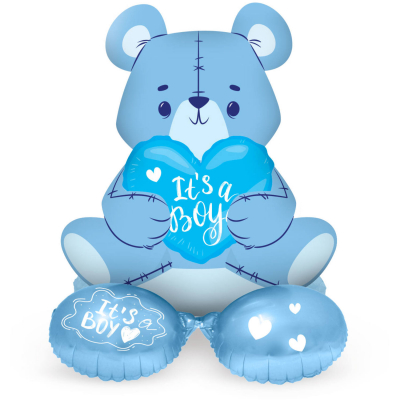 Balónek AirLoonz It´s a boy medvěd modrý 61 cm ALBI ALBI