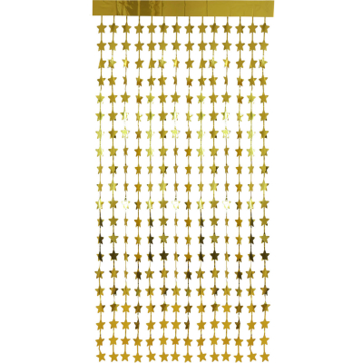Závěs na dveře zlaté hvězdičky 200 x 100 cm ALBI ALBI