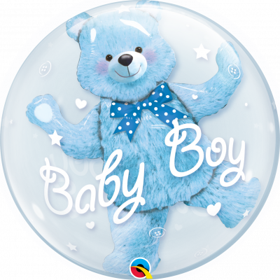 Balónek dvojitá bublina Medvídek modrý ALBI ALBI