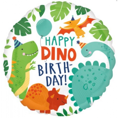 Balónek foliový Happy Birthday dinosauři ALBI ALBI