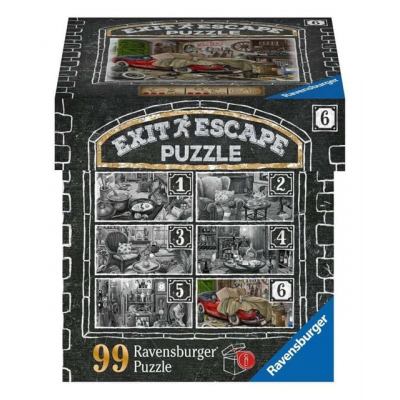 Exit & Escape Puzzle: Garáž 99 dílků Ravensburger Ravensburger
