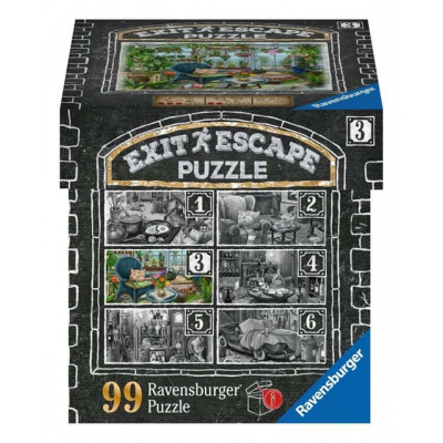 Exit & Escape Puzzle: Zimní zahrada 99 dílků Ravensburger Ravensburger