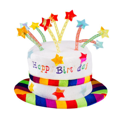 Klobouk Happy Birthday dort se svíčkami ALBI ALBI