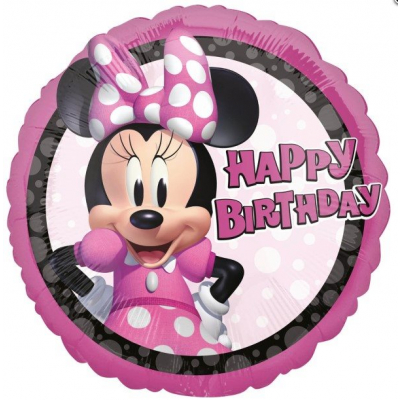 Balónek foliový Happy Birthday Minnie Mouse ALBI ALBI