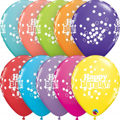 Balónky latexové Narozeniny barevné konfety 6 ks ALBI ALBI