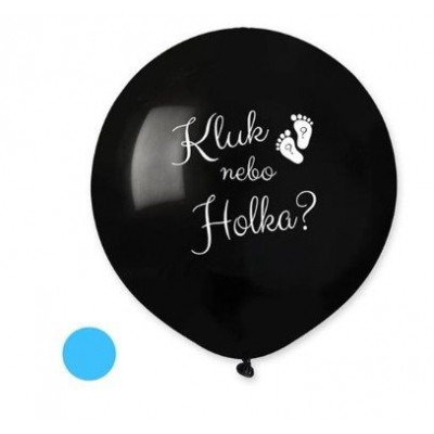 Balonek Kluk nebo holka?  50 cm - modrá náplň ALBI ALBI