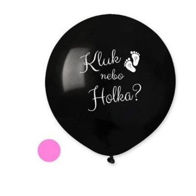 Balonek Kluk nebo holka?  50 cm - růžová náplň ALBI ALBI