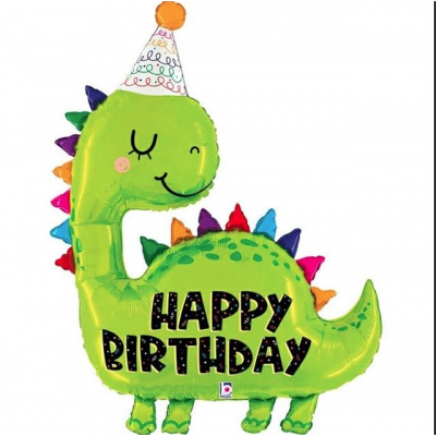 Balónek foliový Happy Birthday dinosaurus ALBI ALBI