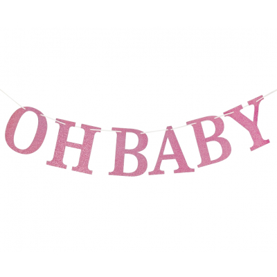 Banner Oh baby It´s a Girl růžový 3 m ALBI ALBI