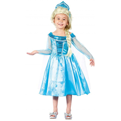 Kostým dětský modrá princezna 3-4 roky ALBI ALBI