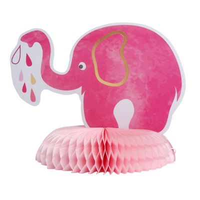 Papírová dekorace It´s a Girl slon růžový ALBI ALBI