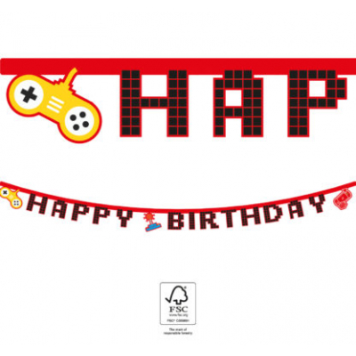Banner Happy Birthday Game párty 2m ALBI ALBI