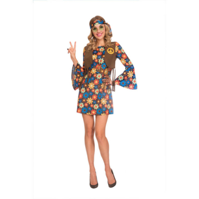 Kostým Hippie šaty s květy vel.M ALBI ALBI