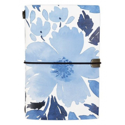 Luxusní diář - Modré květy ALBI ALBI