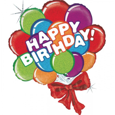 Balónek foliový Happy Birthday balonová kytice ALBI ALBI