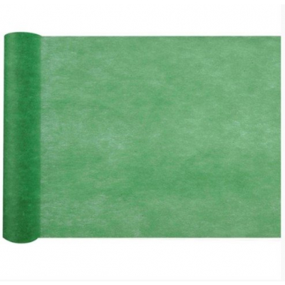 Šerpa stolová netkaná textilie tmavě zelená 30 cm x 10 m ALBI ALBI