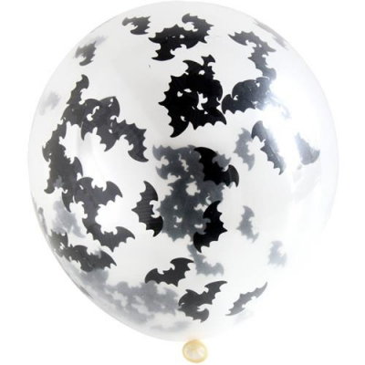 Balónky latexové s konfetami netopýři 4 ks ALBI ALBI
