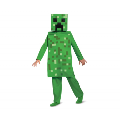 KOSTÝM KLUK Minecraft Creeper vel. 4-6 let ALBI ALBI