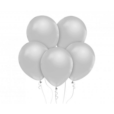 Balónky latexové stříbrné 50 ks ALBI ALBI
