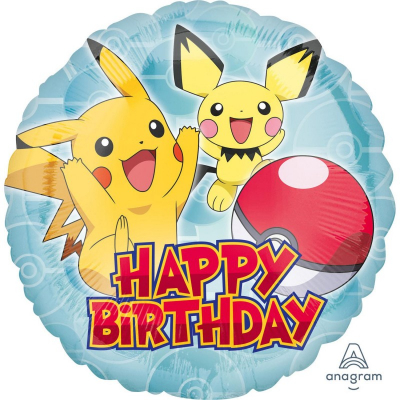 Balónek fóliový Happy Birthday Pokémon ALBI ALBI
