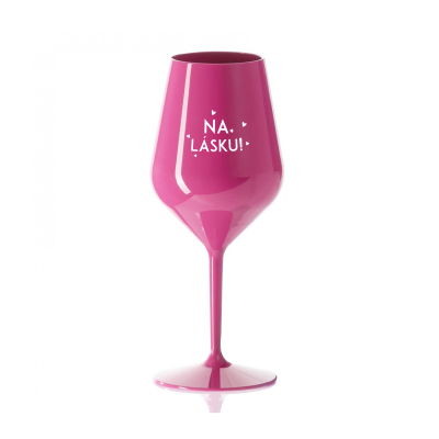 Vinná sklenice růžová - Na lásku Albi Albi