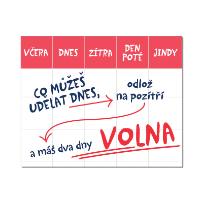 Cedulka na dveře - Co můžeš udělat dnes Albi Albi
