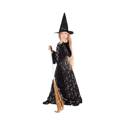 Kostým dětský Půlnoční čarodějka vel. 7-9 let Albi Albi