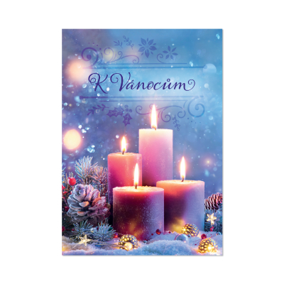 Hrací přání - Vánoční svíčky Albi Albi